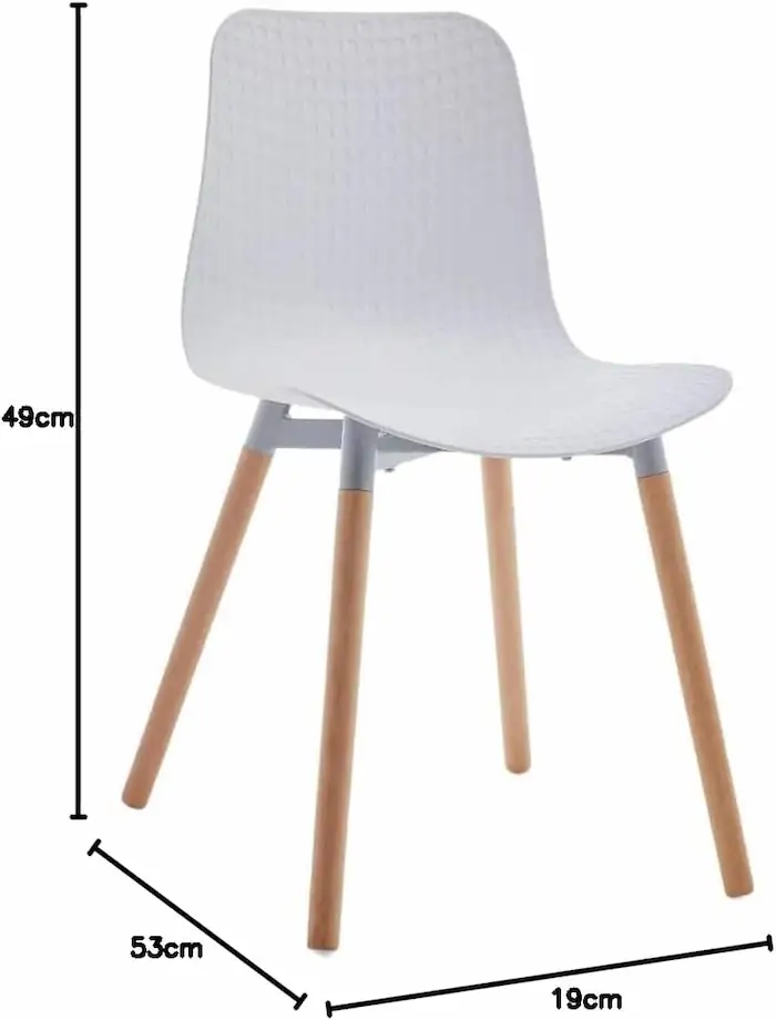 sillas nórdicas blancas