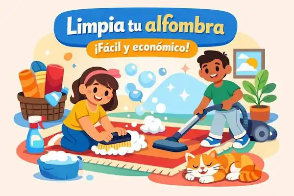 limpiar las alfombras en casa