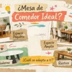 Mesas para comedor extensibles de madera