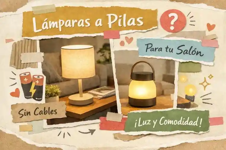 lámparas a pilas