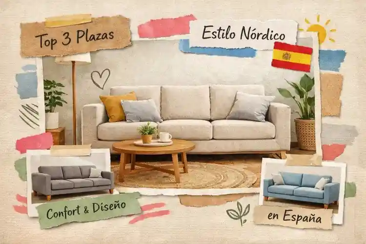 Sofás Nórdicos de 3 Plazas
