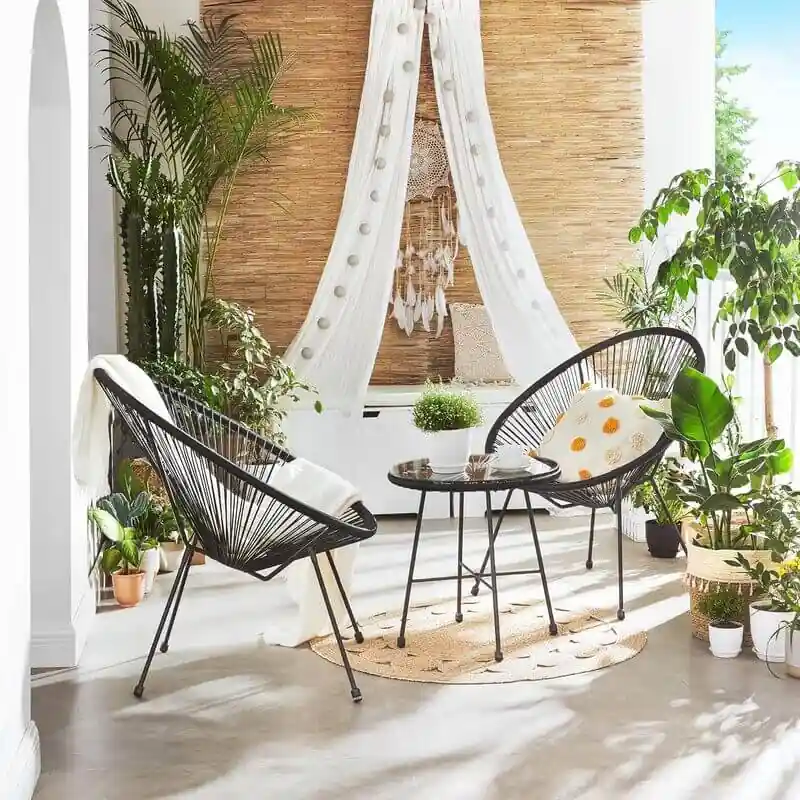 conjunto básico muebles de exterior resina Leroy Merlin